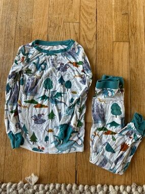 Little Sleepies Medieval Castle Dragons 2T Long Sleeve/Pants Pajama Set